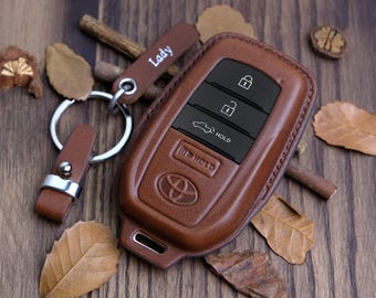 Toyota Tundra TRD SR Key Fob Cover, Custom Handmade Leather For Toyota Tundra 2023 2024, Unique Accessory for Car, Luxury Key Holder