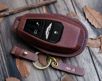 Aston Martin Key Fob Cover, Luxury Key Case Fit For DB9 DB11 DB12 DBX DBS Vantage, Aston Martin Accesories, Key Protector For Aston Martin