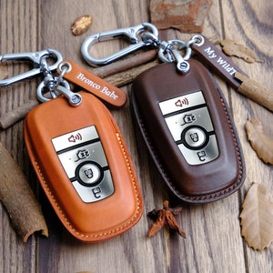 Ford Bronco Sport Key Fob Cover, Leather Key Case For Bronco Sport 2022 2023, Bronco Keyless Entry Remote Fob Shell, Gift For Him