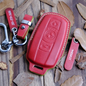 Leather Key Fob Cover For BMW, Custom Car Key Cover For 3, 5, X5, X6, M3, Z4, E Series, ... BMW Accessories, Gifts For Him, Birthday Gift