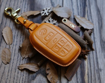 Leather Key Case For Toyota Sienna, Toyota Key Fob Cover, Toyota Sienna Key Case, Italian Veg-Tanned Leather, Gift for Him,Father's Day Gift