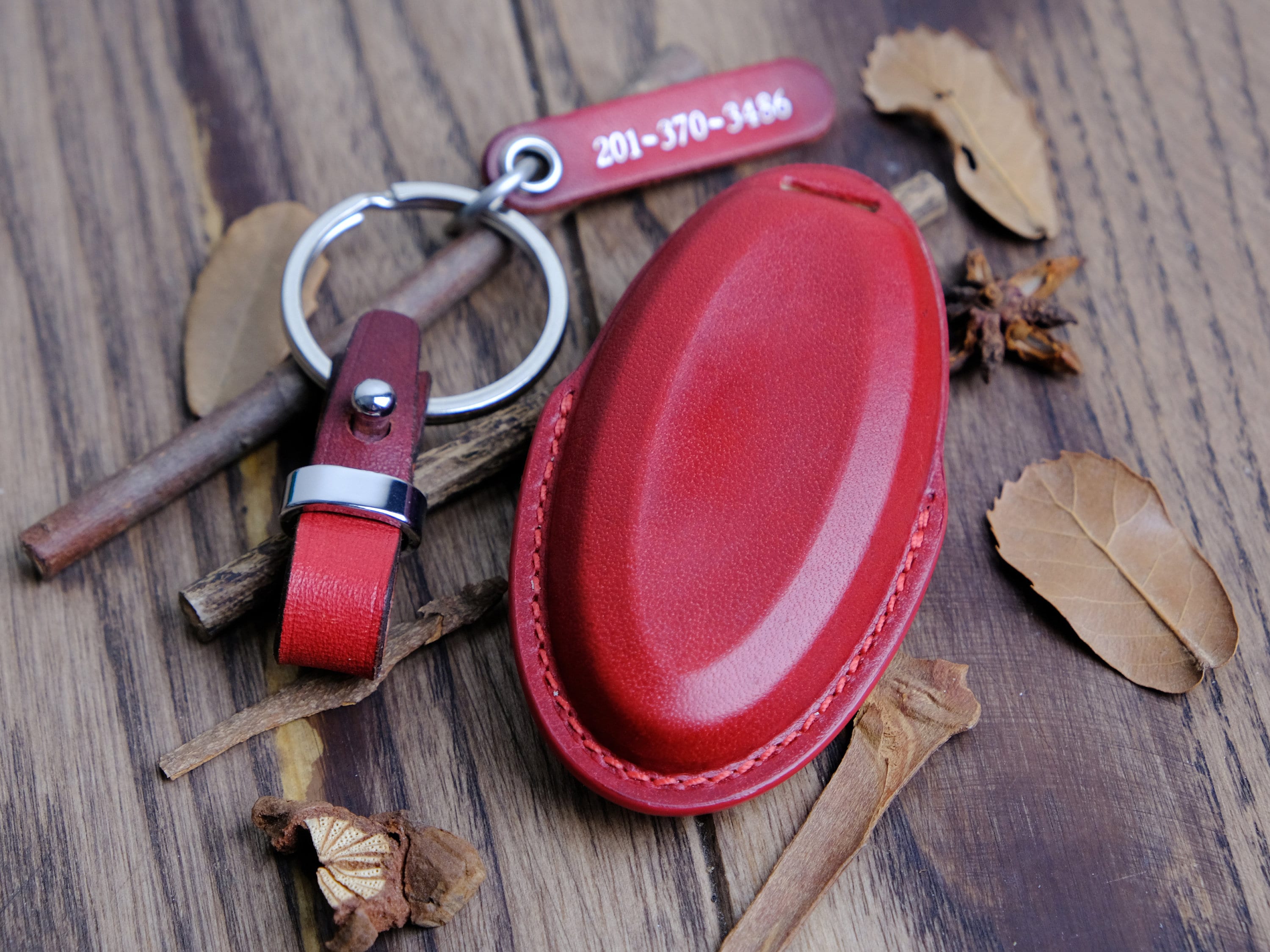 Custom Key Case for Nissan Maxima, Leather Keychain for Rogue, Frontier ...