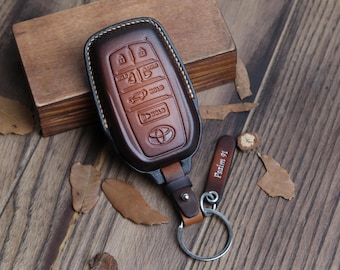 Toyota Sienna Key Fob Cover,  Personalized For Sienna LE XLE XSe Woodland Limited Platinum..., Toyota Leather Key Fob Cover, Birthday Gift