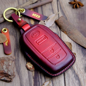 2024 2023 Toyota GR Corolla Leather Key Fob Cover, Toyota GR Corolla Key Chains Keyless Keyring Remotes, Gift For Him, Toyota GR Accessories