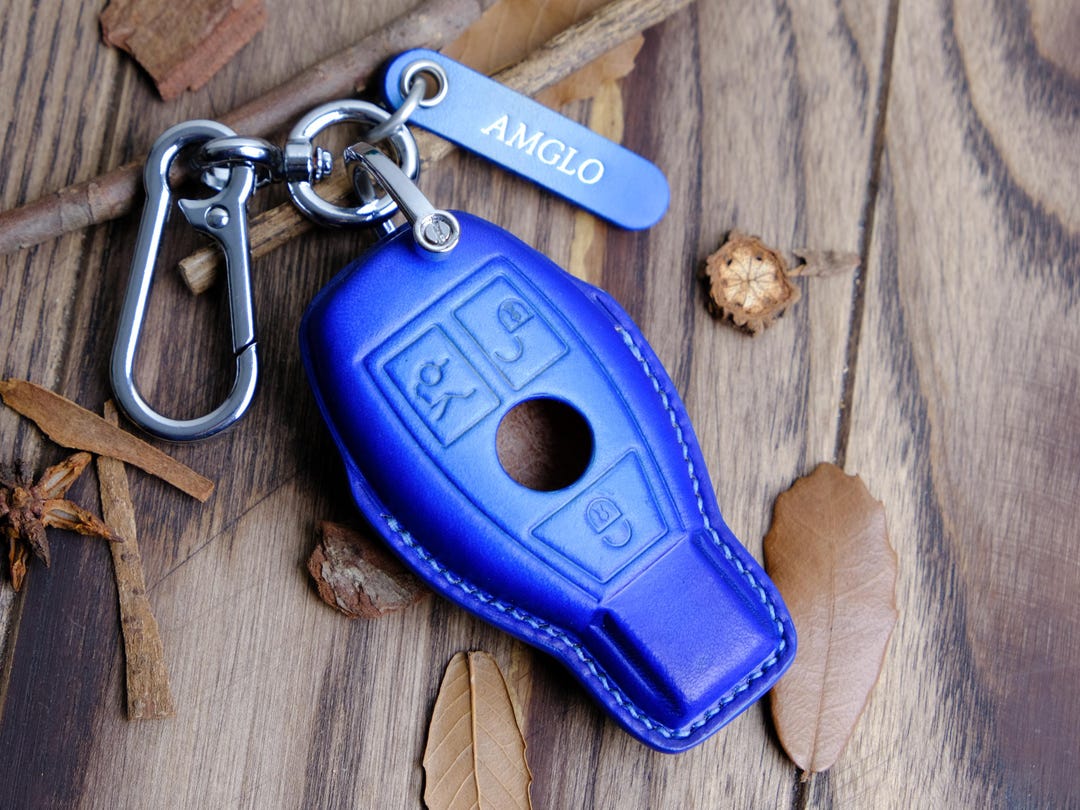 Customized Leather for Mercedes Key Fob Cover, Leather Key Case for S ...