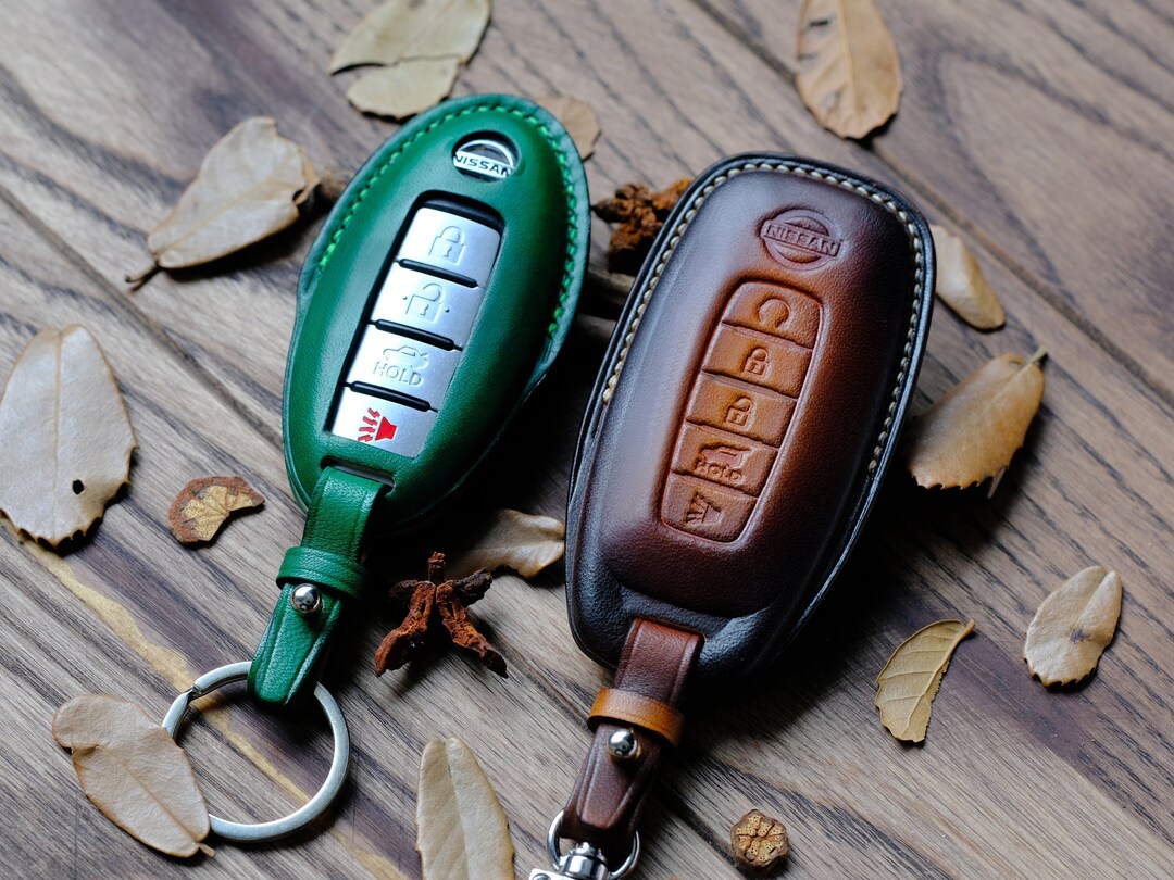 Silicone Key Fob Cover Case For Nissan 5-Button Smart Key - Fits Altima, Armada, Pathfinder, Frontier (285E3-3TP5A)