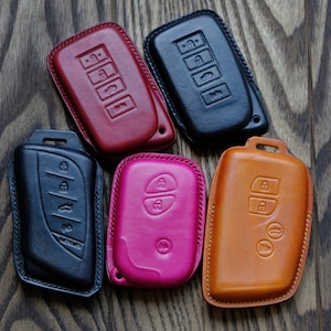 LEXUS All Type Key Fob Cover, Leather Key Case For Lexus RX450h, NX, CT200h,   ...  Gift for Him, Father&#39;s Day Gift, Personalized Gift