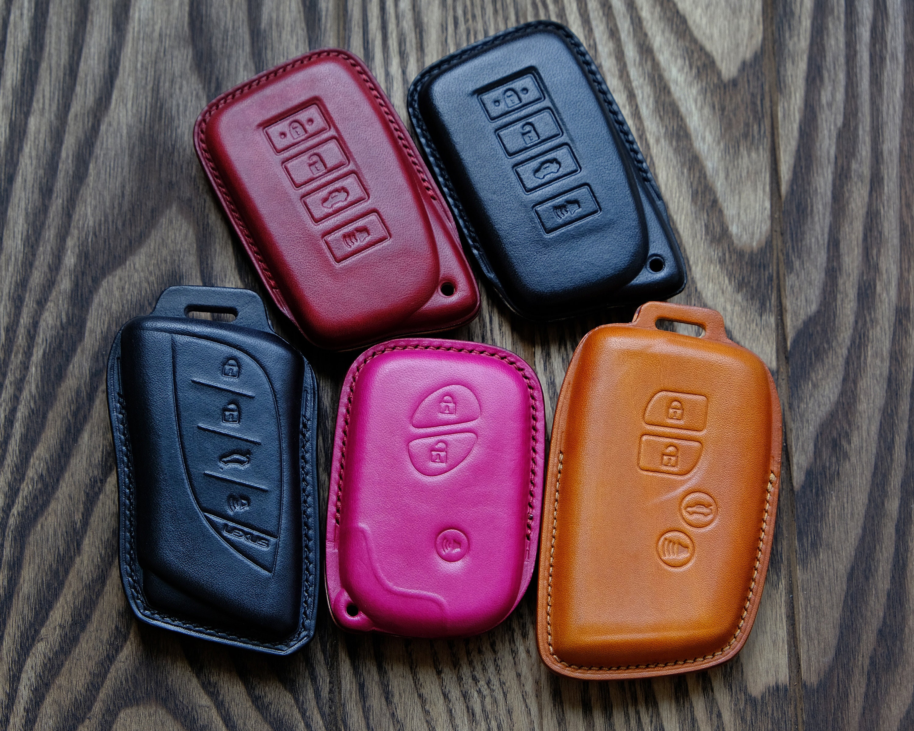LEXUS All Type Key Fob Cover, Leather Key Case For Lexus RX450h, NX, CT200h,   ...  Gift for Him, Father's Day Gift, Personalized Gift