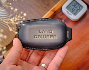 Toyota Land Cruiser Leather Key Fob Cover For 1958 Land Cruiser First Edition Premium Package, Handmade Key Case, Personalized Gift