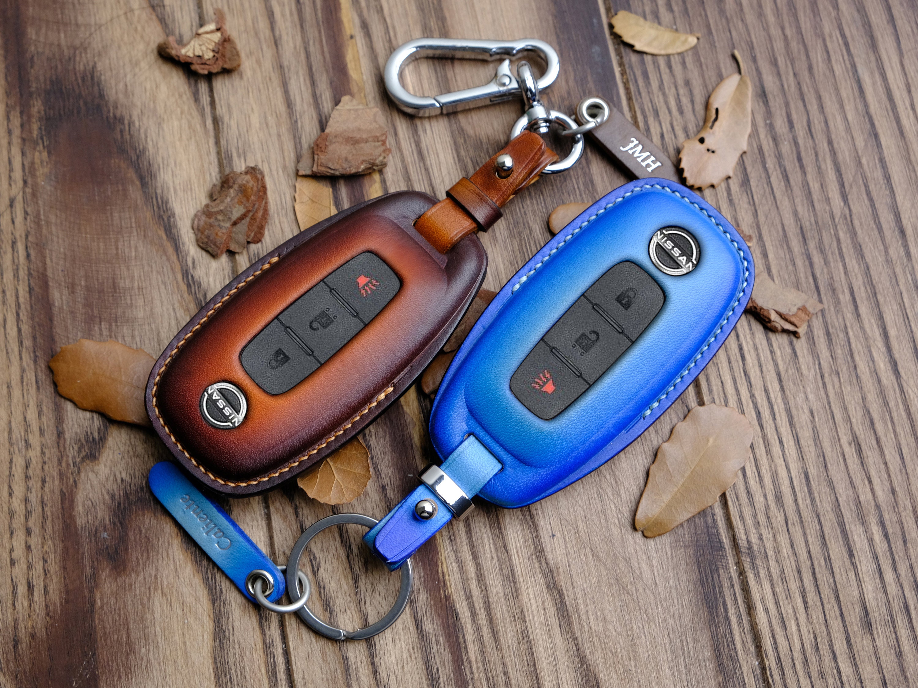 Customized Nissan Pathfinder Key Fob Cover, Leather Key Fob Fit for ...