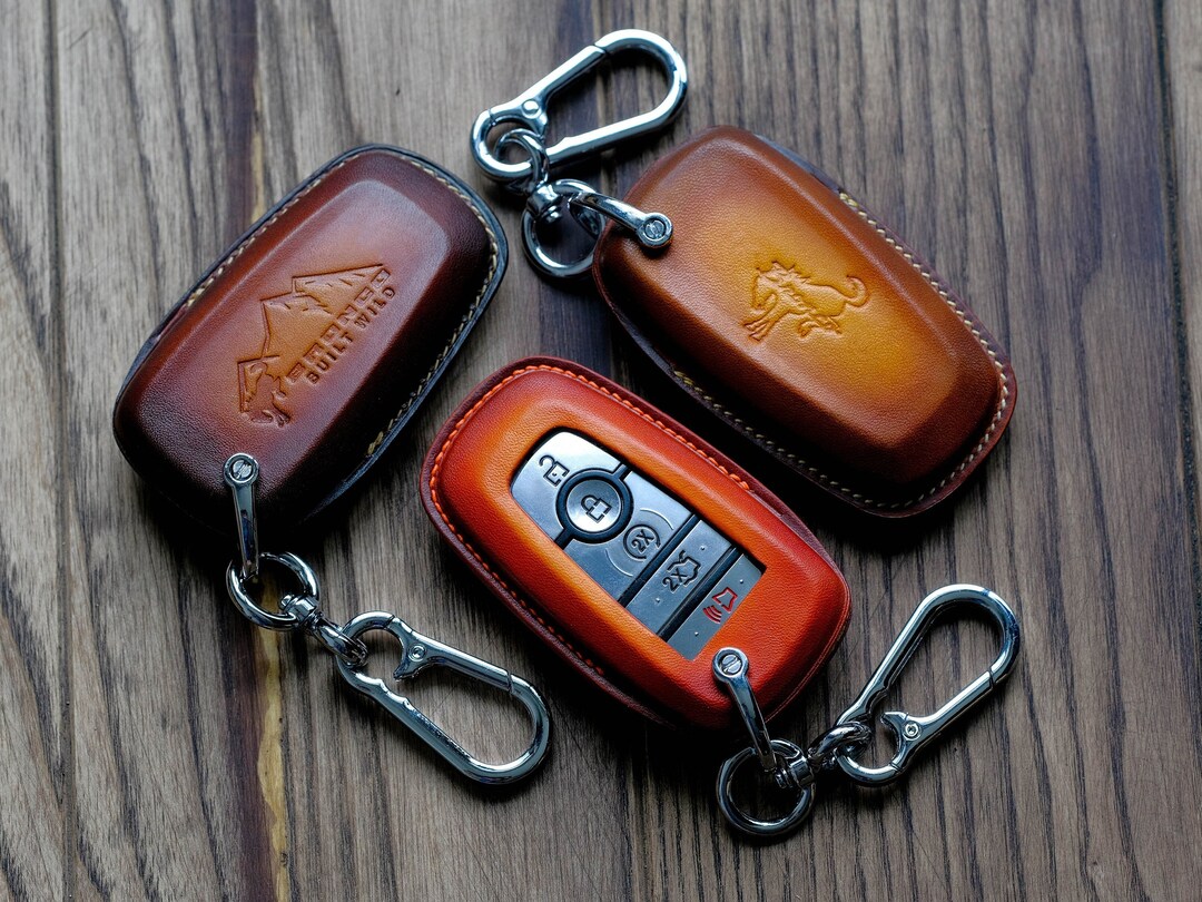 Cover for Bronco 2022 2023 Leather Key Fob Cover Case for Keyless Entry