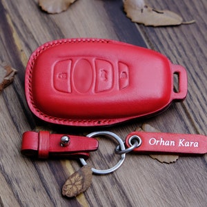 2022-2023 Toyota GR86 Leather Key Fob Cover, Personalized Key Holder For Toyota GR86 Premium, Toyota GR86 Smart Key Holder, Toyota Key Case
