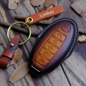 Nissan Pathfinder Key Fob Cover, Leather Protector Case For Nissan Rogue Altima Kicks Murano Versa Titan Frontier ... Nissan Accessories
