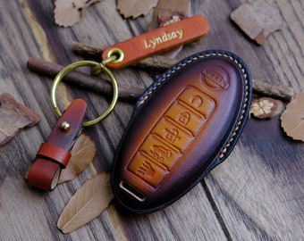 Nissan Pathfinder Key Fob Cover, Leather Protector Case For Nissan Rogue Altima Kicks Murano Versa Titan Frontier ... Nissan Accessories