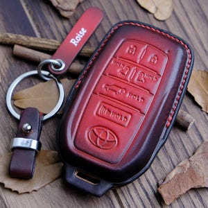 Customized Leather Key Fob For Toyota Sienna, Personalized Tags For Sienna LE XLE XSe..., Toyota Accessories, Gift For Him, Birthday Gift