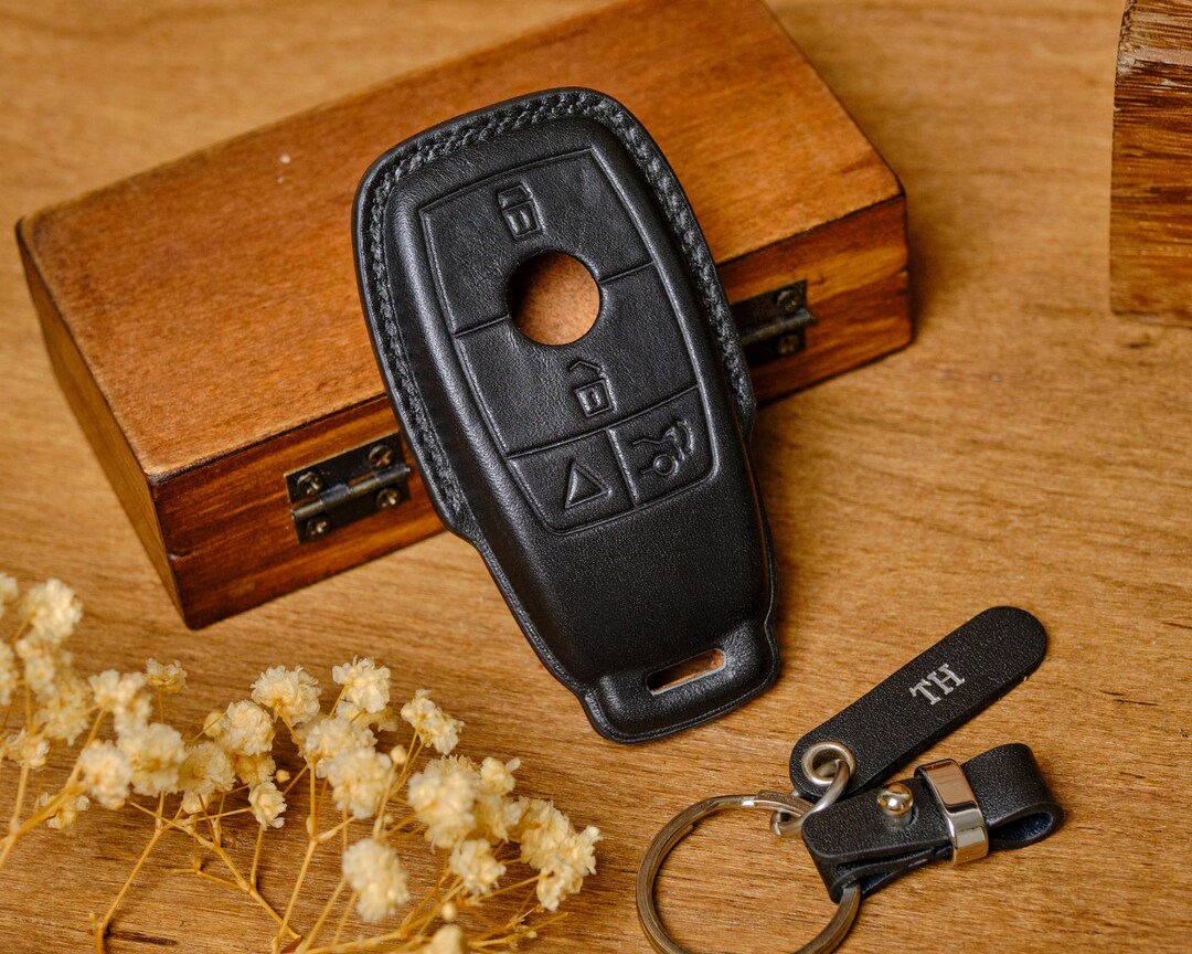 Mercedes Key Case, Personalized Leather Key Fob Cover for Mercedes Benz ...