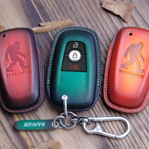 Key Fob Cover For Ford Bronco Sasquatch, Customized Logo Bronco Sport Outer Badlands Big bend Bigfoot, Personalized Gift for Car Enthusiasts