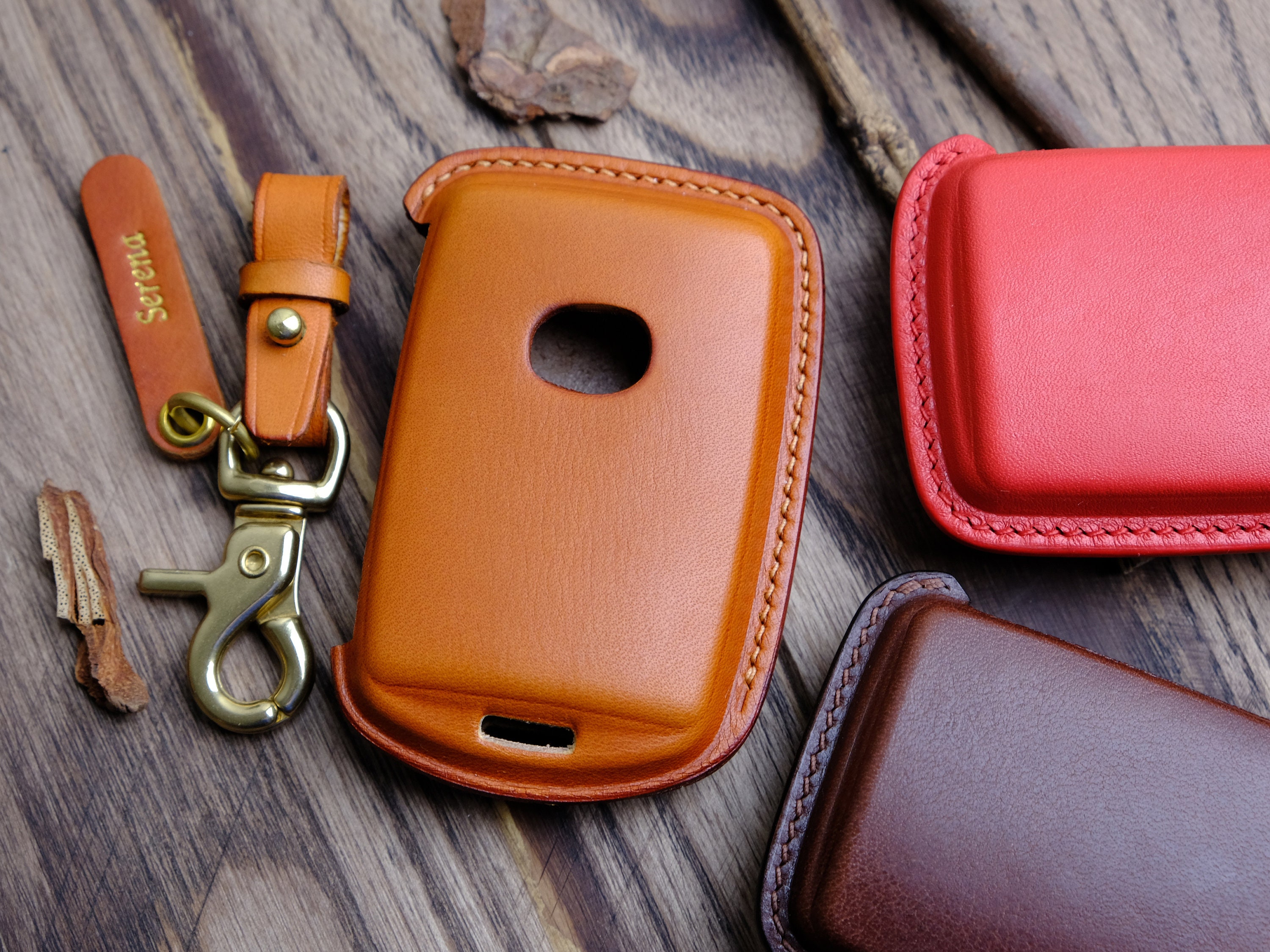 2024 Mazda CX-50 Leather Key Fob Cover, Personalized Car Key for