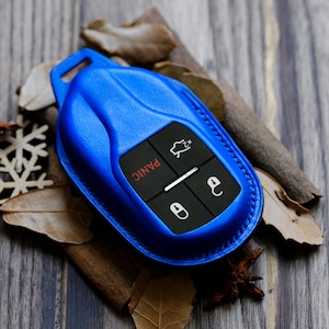 Maserati Levante, Ghibli, Quattroporte, ... Leather Protector Case For Keyless Remotes Entry Key Fob Maserati, Personalized Gifts
