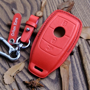 Mercedes Benz GLE Key Case, Luxury Key Fob Cover For Mercedes GLA GLB Glc C E S-Class, Mercedes Keyless Entry Cover, Mercedes Key Protector