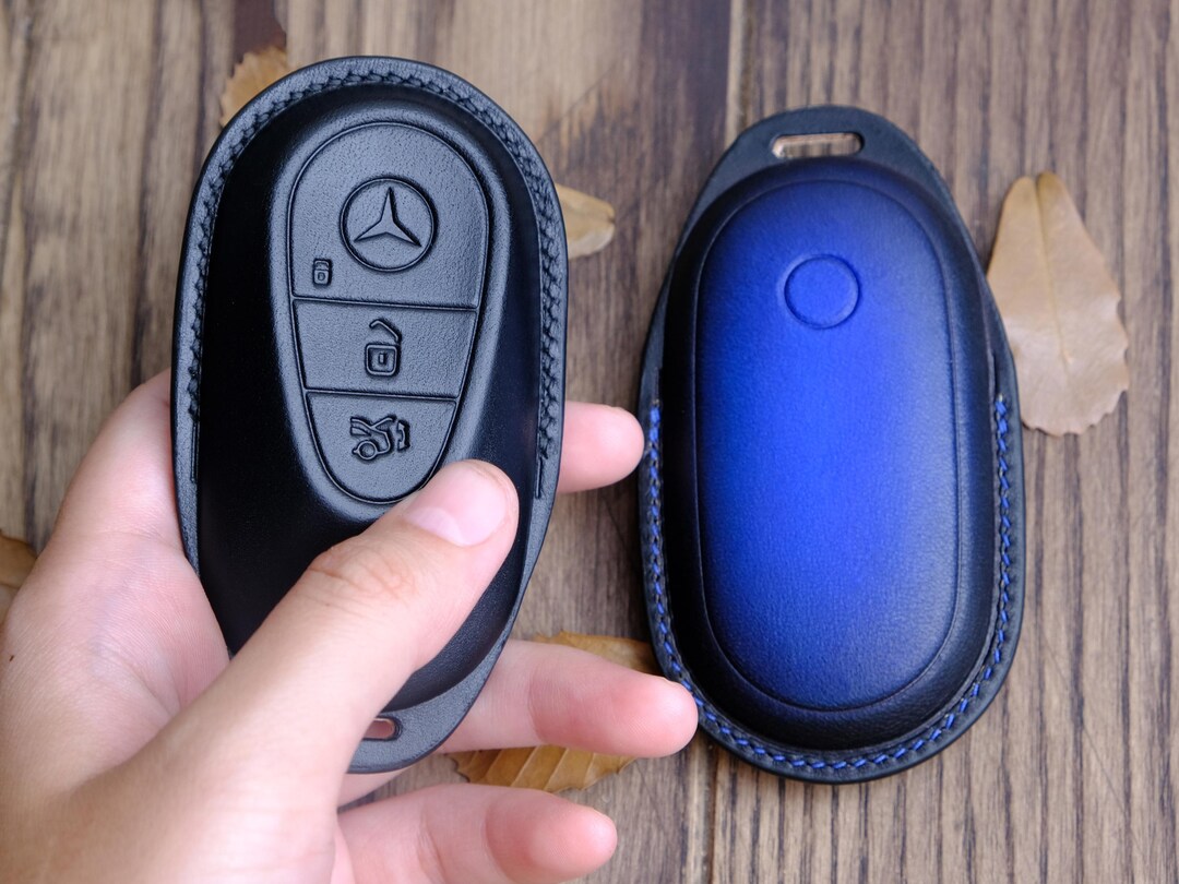 Customized Leather Key Fob Fo Mercedes C-class, Leather Key Case for C ...