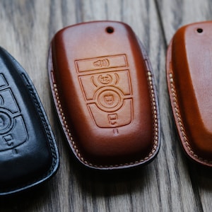 Ford Bronco Fob Shell Key Case Key Fob Cover, Handmade Leather Key Case For Ford Bronco Key Chain Keyless Key Ring Remotes, Ford Accessories