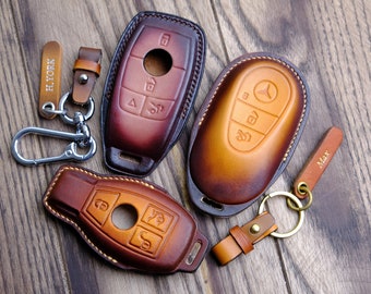 Mercedes Benz Key Case All Type, Leather Protector Case For Mercedes C E G M R S SL GLC GLA Cla, Mercedes Key Chain Accessories