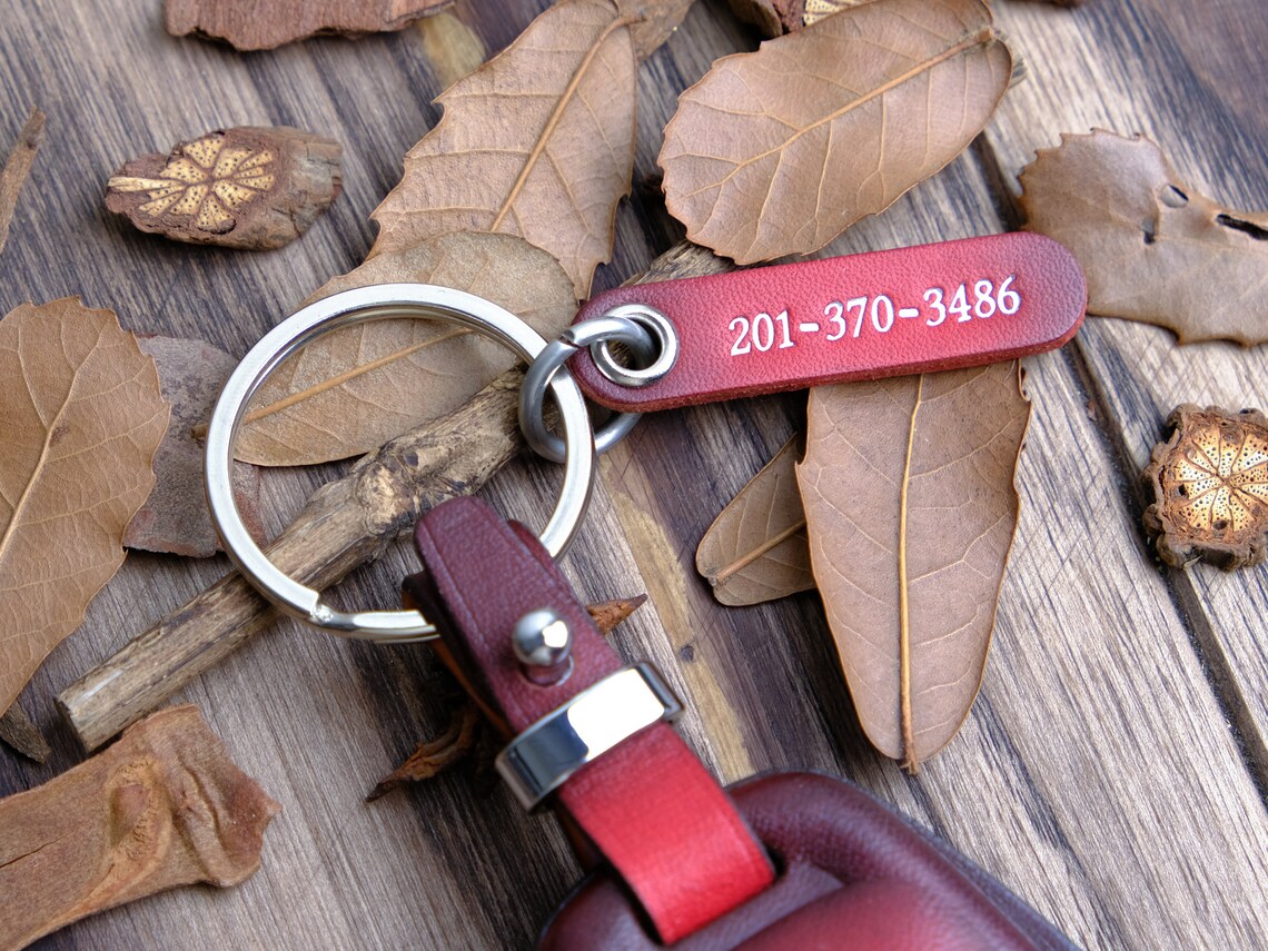 Leather Key Fob Cover for Nissan Ariya, Custom Keychain for Ariya ...