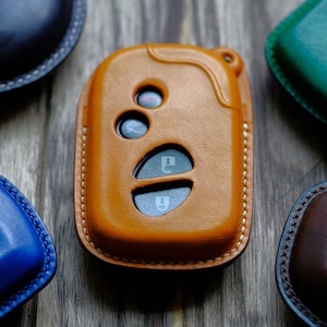 Leather Key Case For Lexus CT200h LS LX570 RX350 RX450h ... Lexus Keychain Keyless Keyring Remotes, Gift for Him, Father&#39;s Day Gift