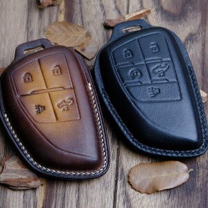 2023 2024 GMC Sierra Key Case, Leather Key Fob Cover Case Fit for GMC ...