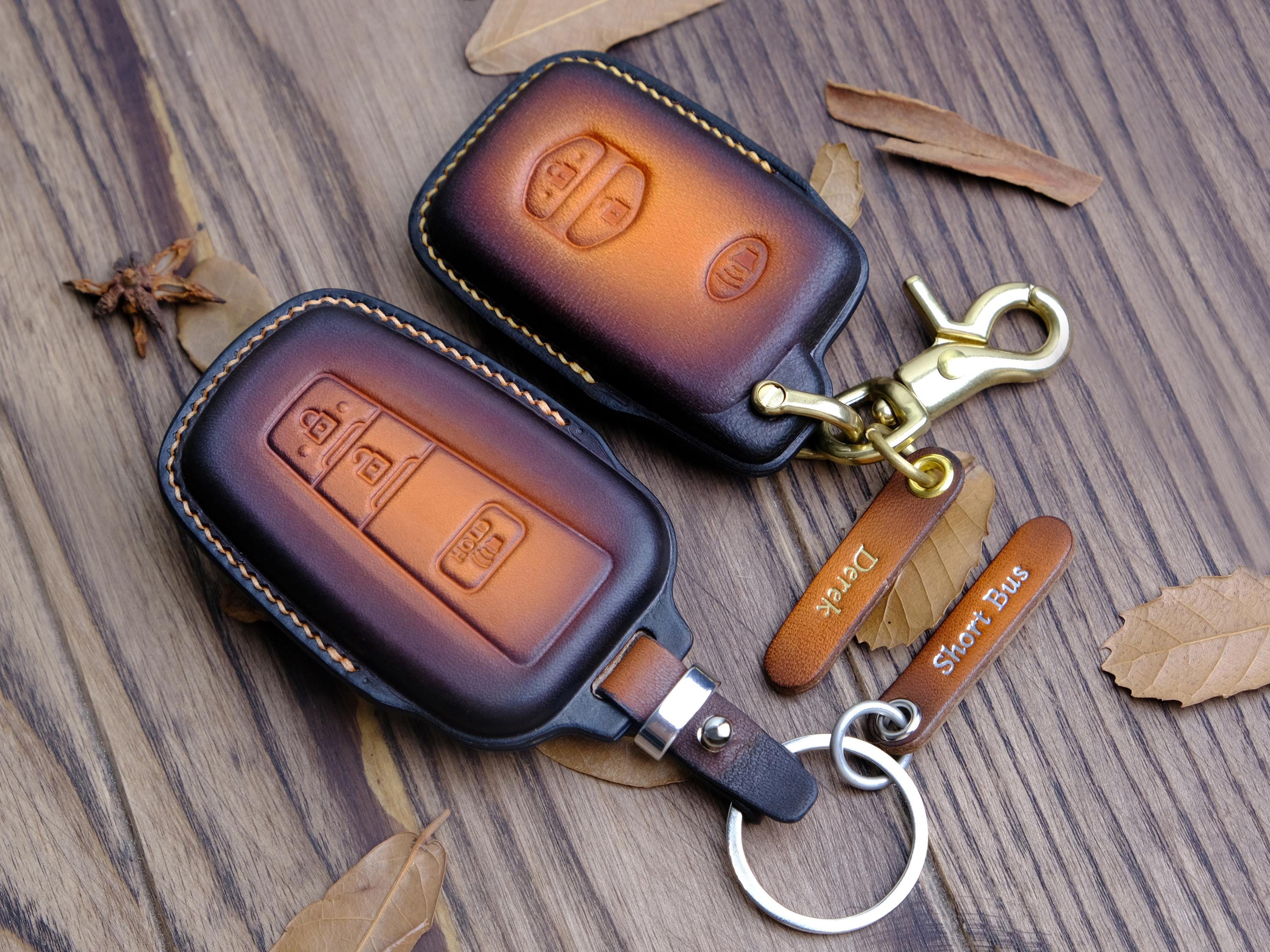 Customized Leather Key Fob for Toyota 4runner, Leather Accessories Key ...