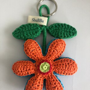 Unique keychains, are ShuBBa original design You can use it for years Washable cotton  keychain handmade colorful organic useful