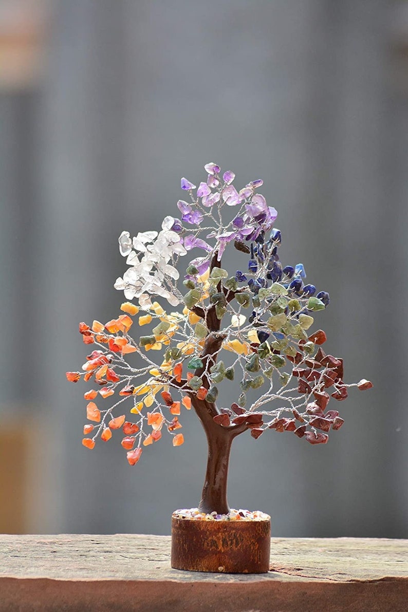 7 Chakra Tree of Life - Crystal Tree for Positive Energy Stone - Bonsai  Money Tree - Chakra Tree - Gemstone Trees - Gifts for Women - Spiritual  Good