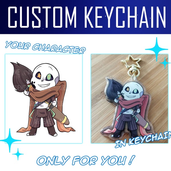 Custom Keychains Chibi Commission