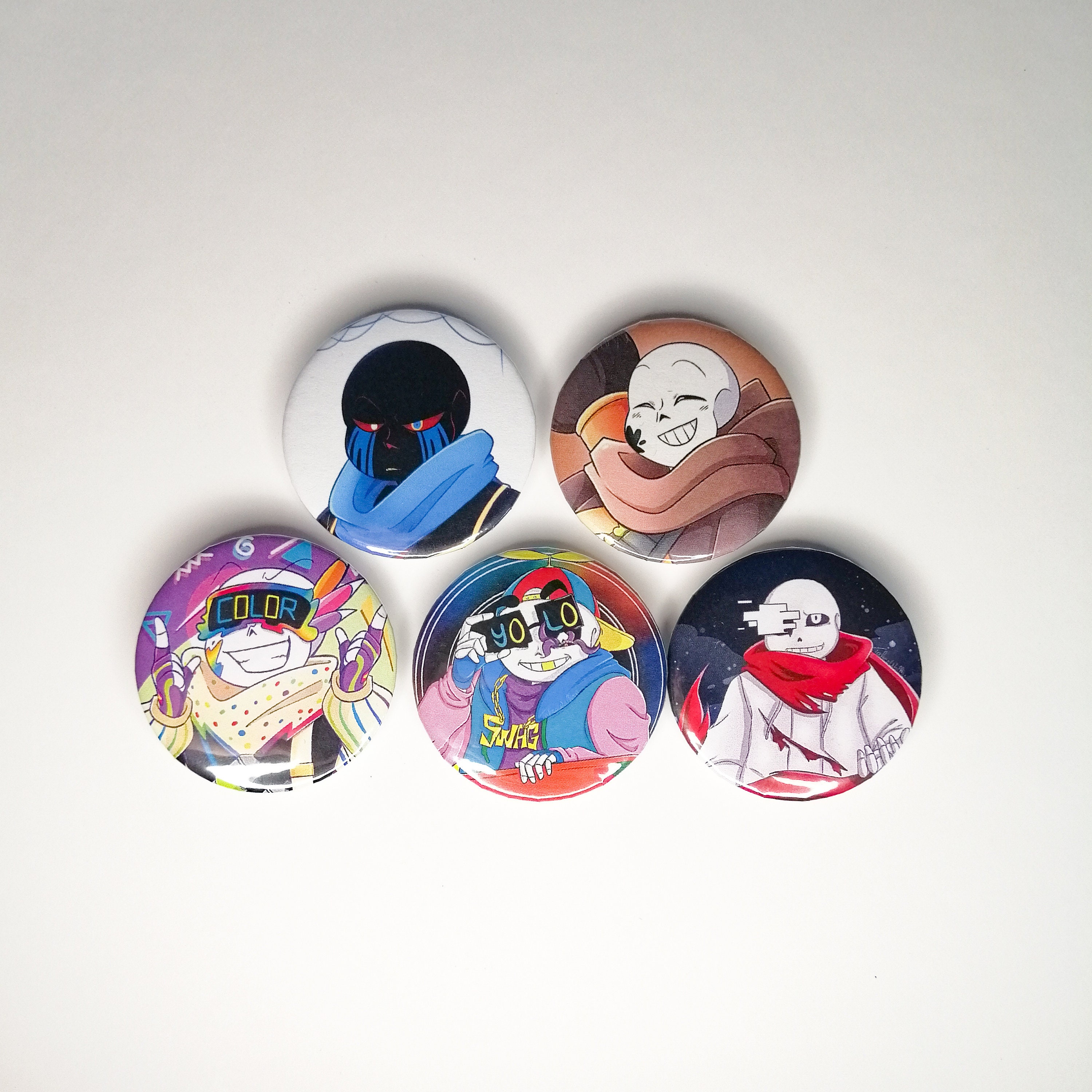 Undertale Au's Buttons 44mm Underverse Swap Fell -  Sweden