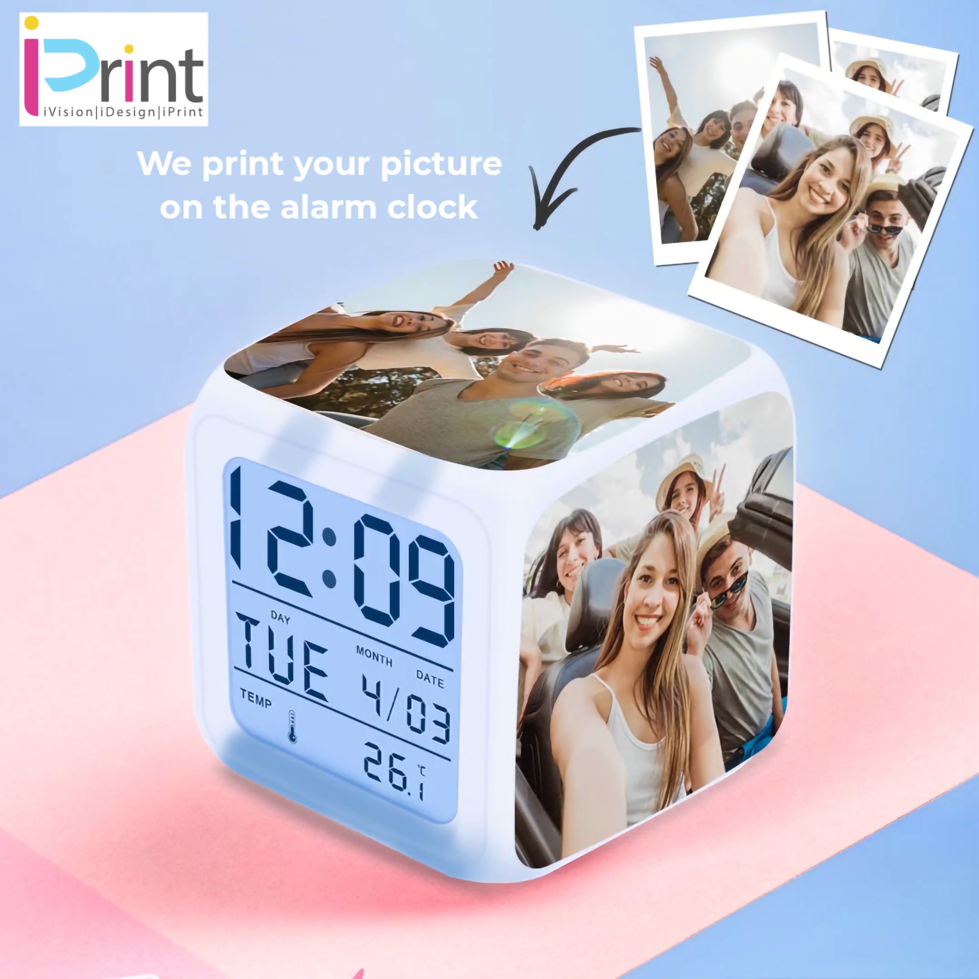 Alarm Clock Lovely Pixel Clock Led Night Light Clock ciudaddelmaizslp