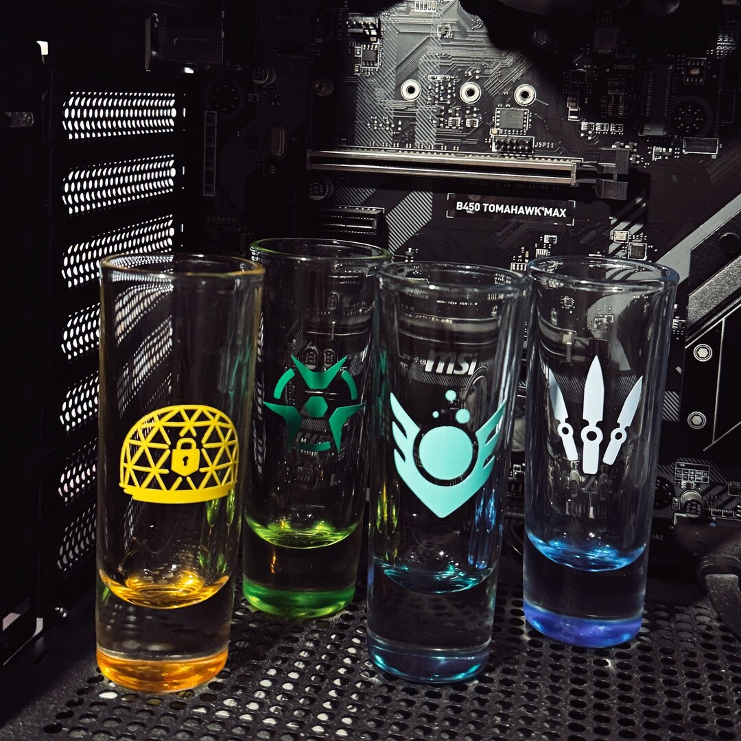 Valorant Agent Ability Custom Shot Glass 2 Oz. Shooter, Valorant Custom ...