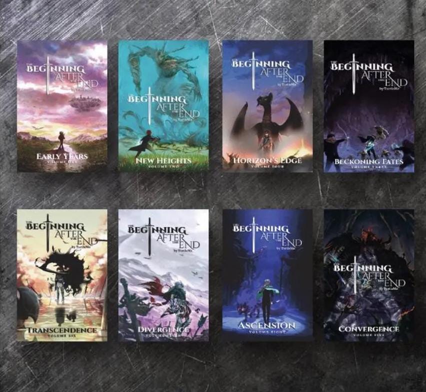 The Beginning After the End Light Novel Full Set Vol. 1-11 English