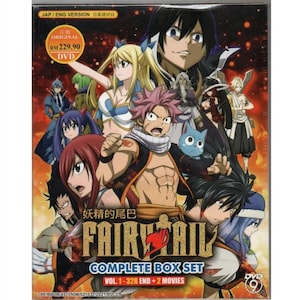 Anime DVD Fairy Tail Complete Series TV Boxset Vol. 1-328 End + 2 Movies - English Subtitle EXPRESS