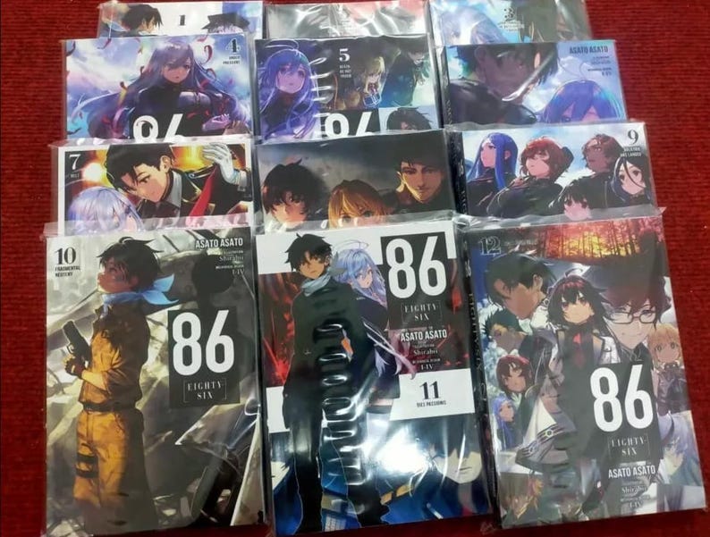 86 Eighty-six Light Novel Scan Vf 86 EIGHTY-SIX Light Novel Volumes 1-12 English Version - Etsy