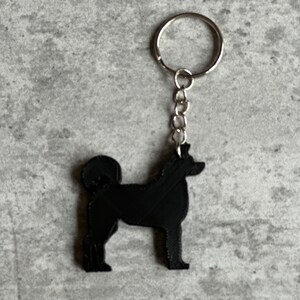 Personalised Akita Dog keyring (3D Printed)