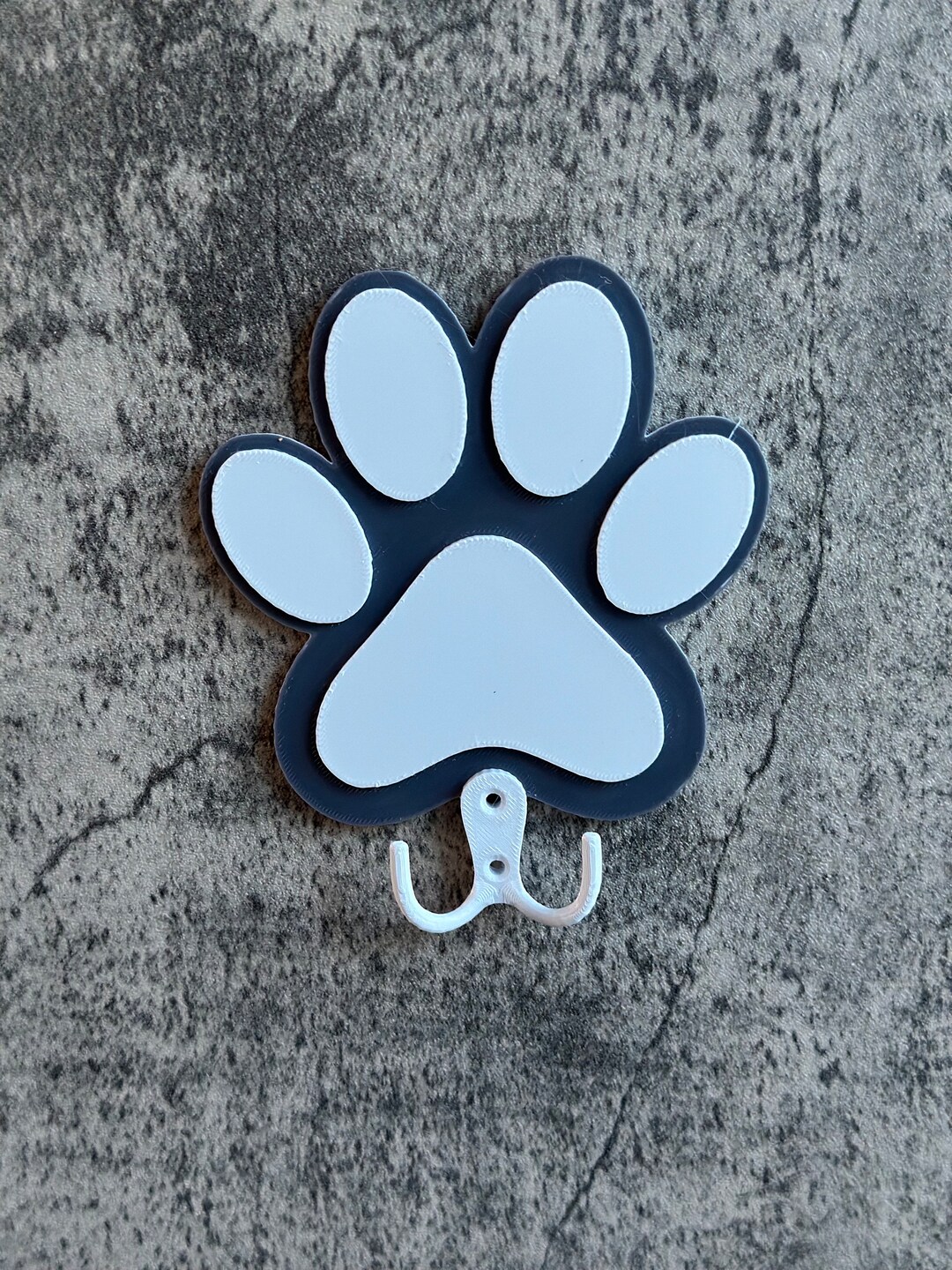 Dog Paw Print Hook STL File, Wall Mounted, Dog Paw Print Hook, Door