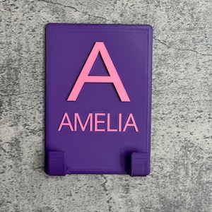 Personalised 3D Printed Initial Coat Hook | Personalised  Children’s Coat hook | 3D Printed Coat Hook | 3D Printed Coat Hanger |