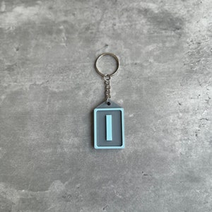 Personalised Initial keyring (3D Printed) Letter I