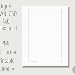 Recipe Card Dividers, 4X6 Recipe Card Divider Template, Recipe Box