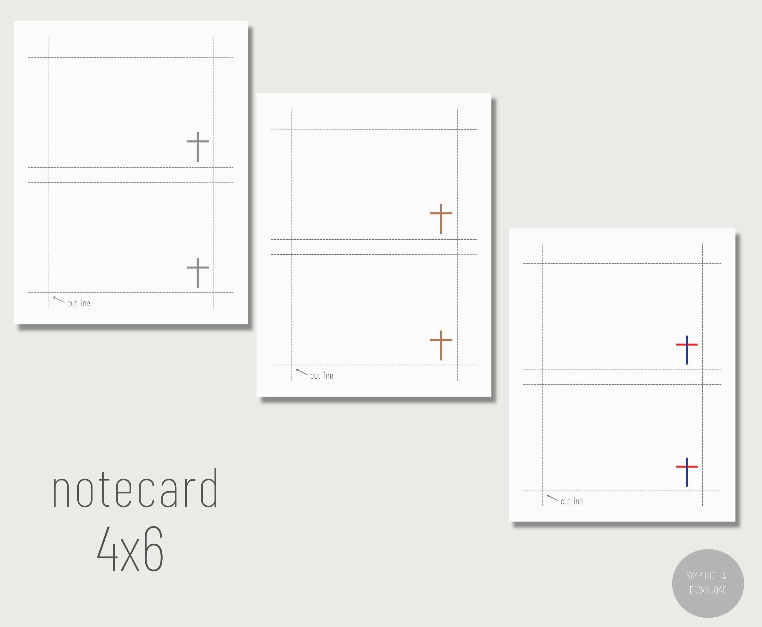 Printable 4x6 Note Card PDF Index Card Paper Note Cards Digital Note Printable 4x6 Note Card PDF Index Card Paper Note Cards Digital Note