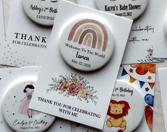 1st birthday magnet , First birthday party favor ,  first birthday favors , Baptism, baby Shower