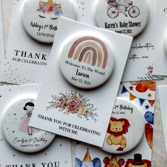 1st birthday magnet , First birthday party favor ,  first birthday favors , Baptism, baby Shower