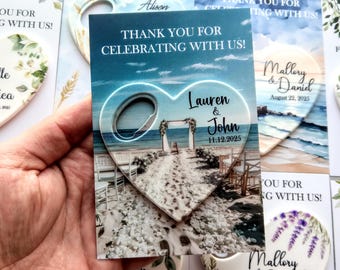 Beach Wedding Favors, Ocean Bottle Opener Magnet Favors: Personalized Party Gifts