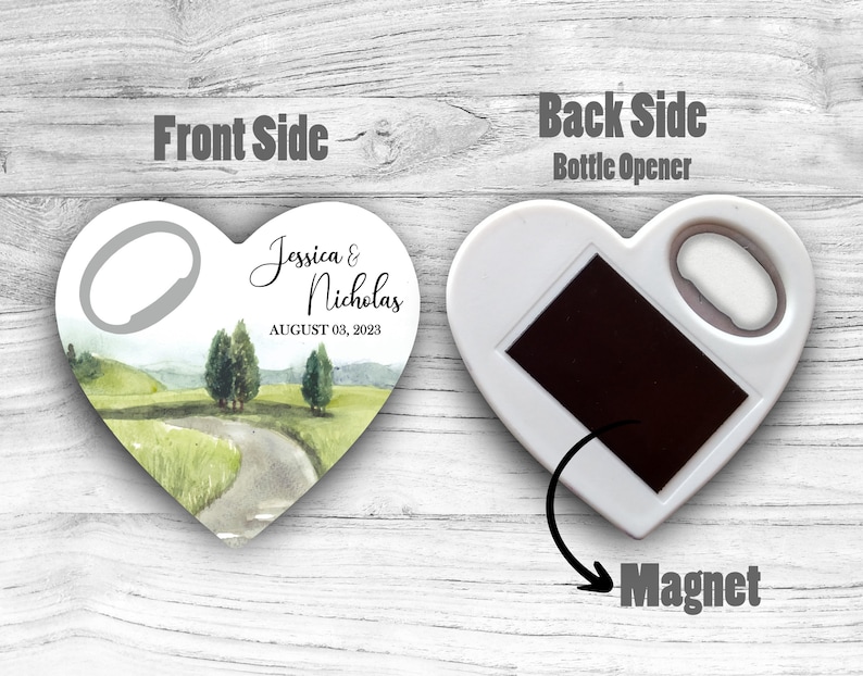 Magnet Opener Favors / Wedding Party Favors for Guests in bulk / Wedding Bulk Favors / Wedding Gift For Guest / Thank You Favor zdjęcie 9